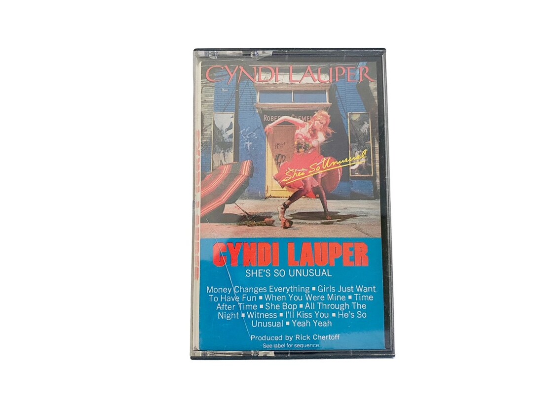 Cyndi Lauper She's so Unusual Tape Cassette 1983 Portrait Etsy