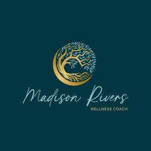 Tree of Life Premade Logo, Wellness Logo Design, Life Coaching Logo, Health Logo, Holistic Therapy Logo, Psychology Logo, Tree Moon Logo.