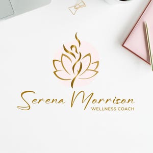 Premade Logo Design, Wellness Center, Woman Healthy, Life Coaching Logo, Beauty Spa Logo, Psychology, Cosmetic Logo,  Lotus Flower Logo.