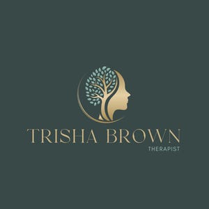 Mind Tree Premade Logo, Psychology Logo Design, Life Coaching Logo, Mental Health Logo, Brain Therapy Logo, Tree Woman Meditation Logo.