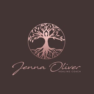 Tree of Life Premade Logo, Wellness Logo Design, Life Coaching Logo, Healing Logo, Holistic Therapy Logo, Psychology Logo, Tree Woman Logo.