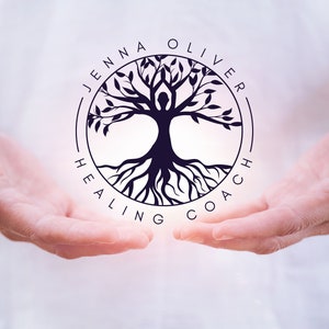 Tree of Life Logo, Yoga Logo. Wellness Logo, Life Coaching Logo, Psychology Logo, Premade Logo, Golden Tree Logo, Spa Logo, Cosmetic Logo