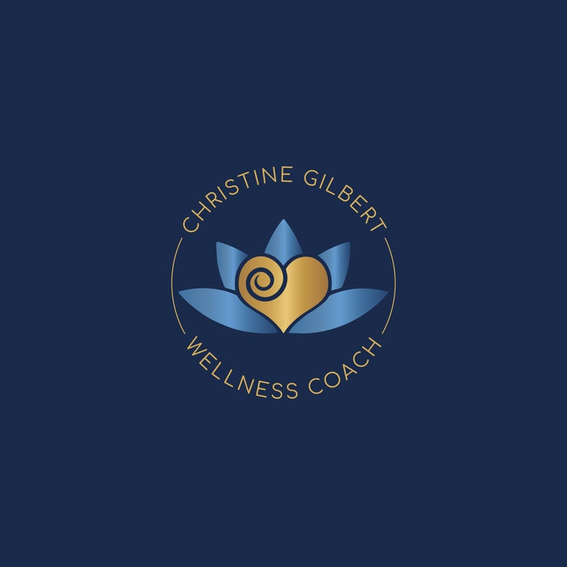 Herz Lotus Wellness Logo Design, vorgefertigtes Life Coach Logo, Lotus Logo, Herzlogo, spirituelles Logo, Biologielogo, Spa-Logo, Heilungslogo. Bild 6