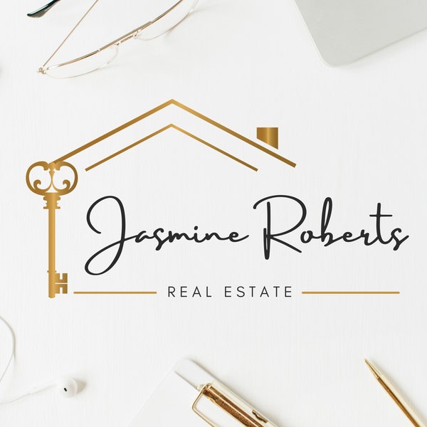 PREMADE BROKER LOGO, Real Estate Logo Design for Agents, Submark and Watermarks All Included, High-Quality Branding for Real Estate Agents