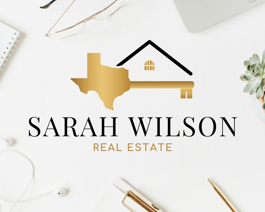 Texas Real Estate Logo Design Premade Logo for Real Texas Estate Agents