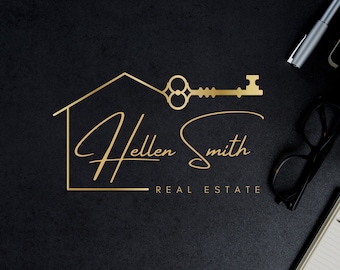 Premade Real Estate Logo - Gold Realtor - Logo, Submark and Watermarks, Logo Stamps -  High-Quality Branding for Real Estate Agents