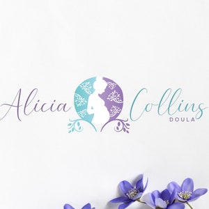 Doula Logo Design, Feminine Logo, Birth-doula Logo, Doula PNG, SVG, PDF, Signature Logo, Pregnancy Logo, Midwife Logo, Premade Logo Design