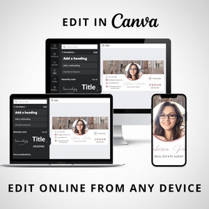 DIY Email Signature, Canva Template, Edit and Download, Email Footer Design, Fully Editable, Real Estate Marketing Material for Agents image 5