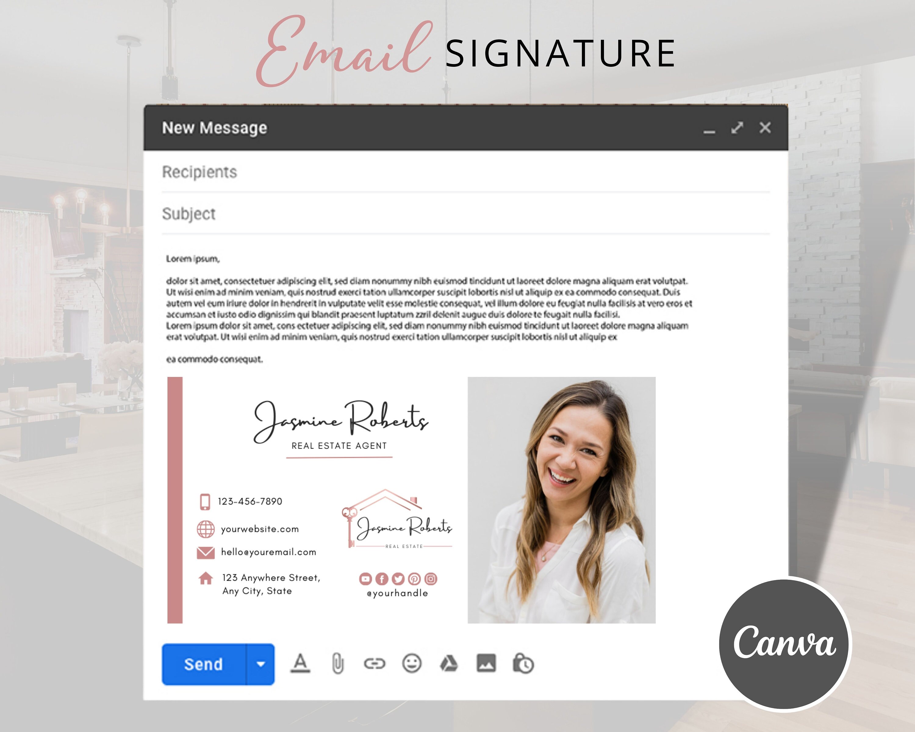 DIY Female Agent Logo Designs. Real Estate Logo Design, Sublogos ...