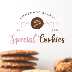 Cookie Logo Template - Editable Logo Design - Canva Logo - DIY Template - Special Cookies Logo - Instant Access, Edit & Download