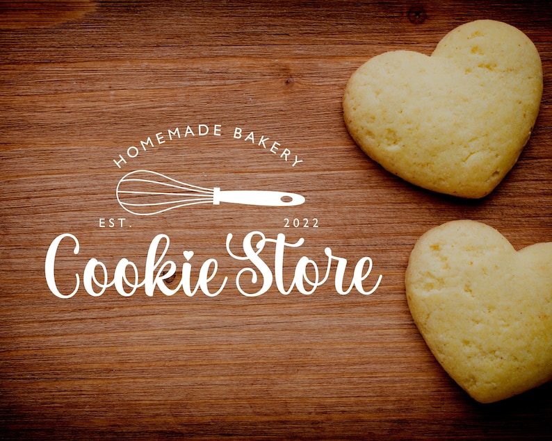 Editable Logo Design Cookie Store Logo Handmade Cookies Etsy