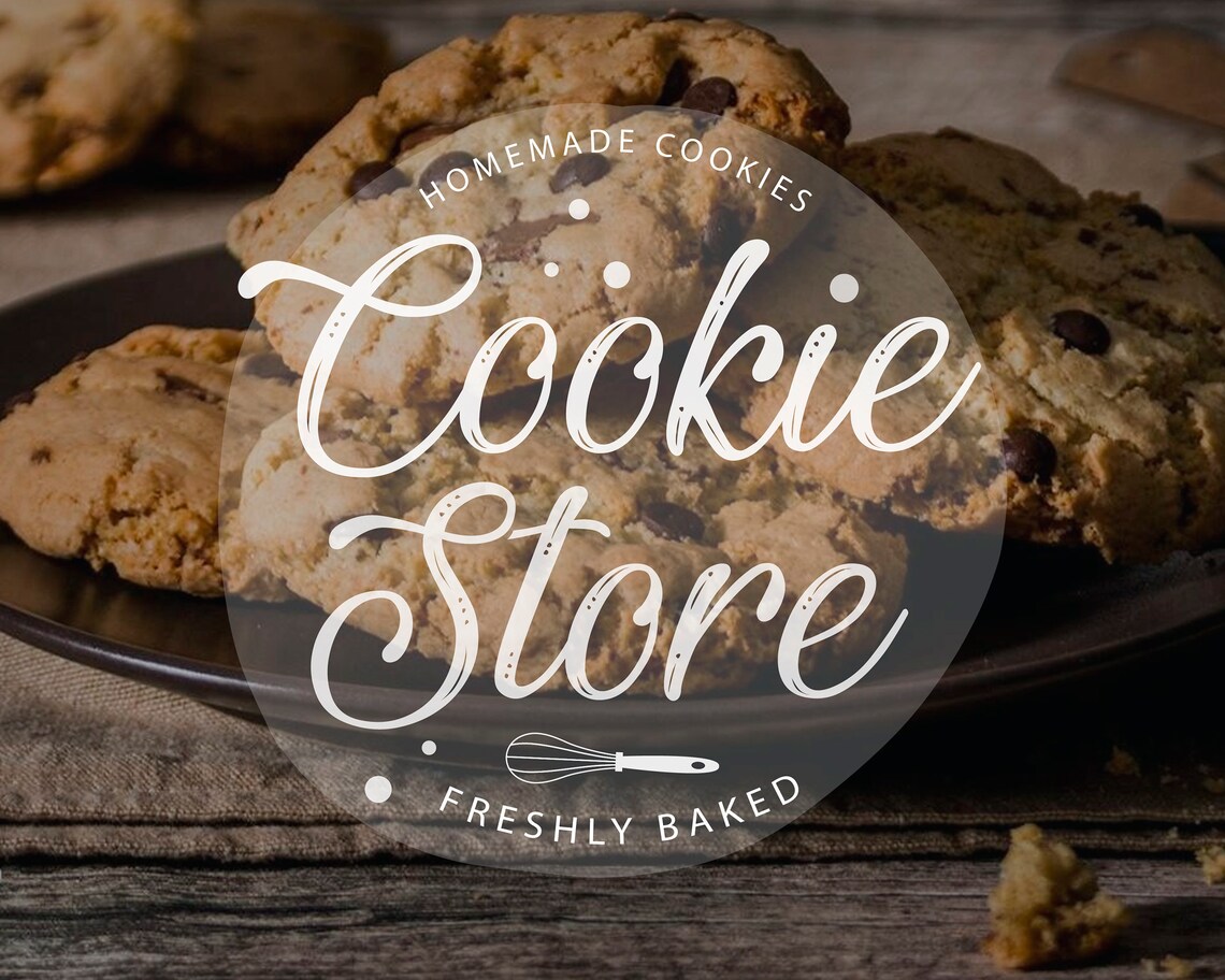 Cookie Store Logo Design Will Be Personalized With Your Business Name ...