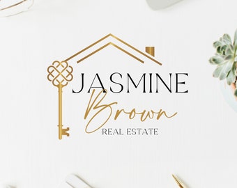 Real Estate Premade Logo, Real Estate Agent, Logo, Realtor Logo, Real Estate Key Logo, House and Key Logo, Luxury  Key Logo, Heart Key Logo.