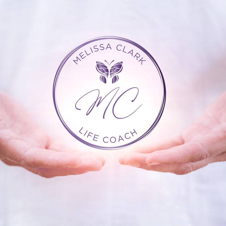 PREMADE Butterfly LOGO Design, Butterfly Life Coaching Logo, Wellness Logo, Counseling Logo, Spa Logo, Healing Logo, Psychology Logo Design. image 8