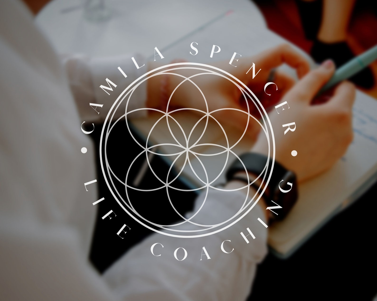 Editable Premade Logo Flower of Life Sacred Geometry Art Etsy