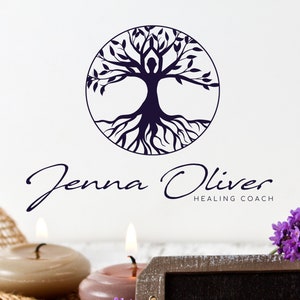 Tree of Life Logo, Yoga Logo. Wellness Logo, Life Coaching Logo, Psychology Logo, Premade Logo, Golden Tree Logo, Spa Logo, Cosmetic Logo