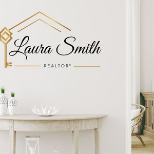 PREMADE HOUSE LOGO for Real Estate Agents, Realtor Logo, Submark and Watermarks All Included, Original Design High-Quality Branding image 6