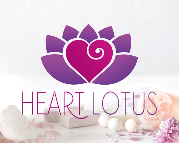 Herz Lotus Logo Design Lotus Logo Coaching Logo Etsy Schweiz