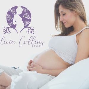 Doula Logo Design, Feminine Logo, Birth-doula Logo, Doula PNG, SVG, PDF, Signature Logo, Pregnancy Logo, Midwife Logo, Premade Logo Design