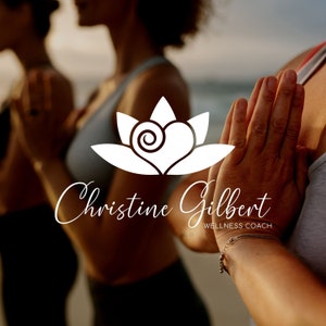 Heart Lotus Editable Logo Design, Wellness Logo Canva Template, Life Coaching Logo, Care Logo, Healing Logo, Couple Therapy Logo, Yoga Logo image 5