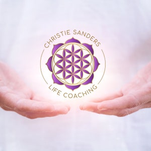 Flower Of Life Mandala Editable Logo, Wellness Logo, DIY Canva Template Logo, Spiritual Logo, Life Coaching Logo, Sacred Geometry Logo. image 10