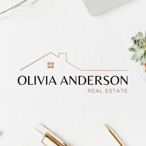 PREMADE BROKER LOGO, Real Estate Logo Design for Agents, Submark and Watermarks All Included, High-Quality Branding for Real Estate Agents image 1