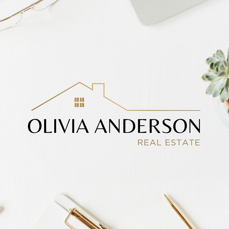 PREMADE BROKER LOGO, Real Estate Logo Design for Agents, Submark and Watermarks All Included, High-Quality Branding for Real Estate Agents image 2