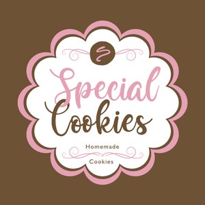 Special Cookie, Bakery Logo, Candy Logo, Cookie Logo, Cake Logo Design, Premade Logo, Handmade Logo Design