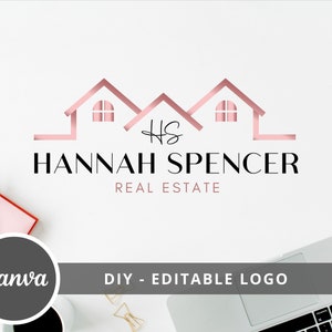 Canva Template Realtor Logo, Editable Real Estate Design Template, Realtor Branding, Real Estate Branding, Logo Design, DIY Instant Download