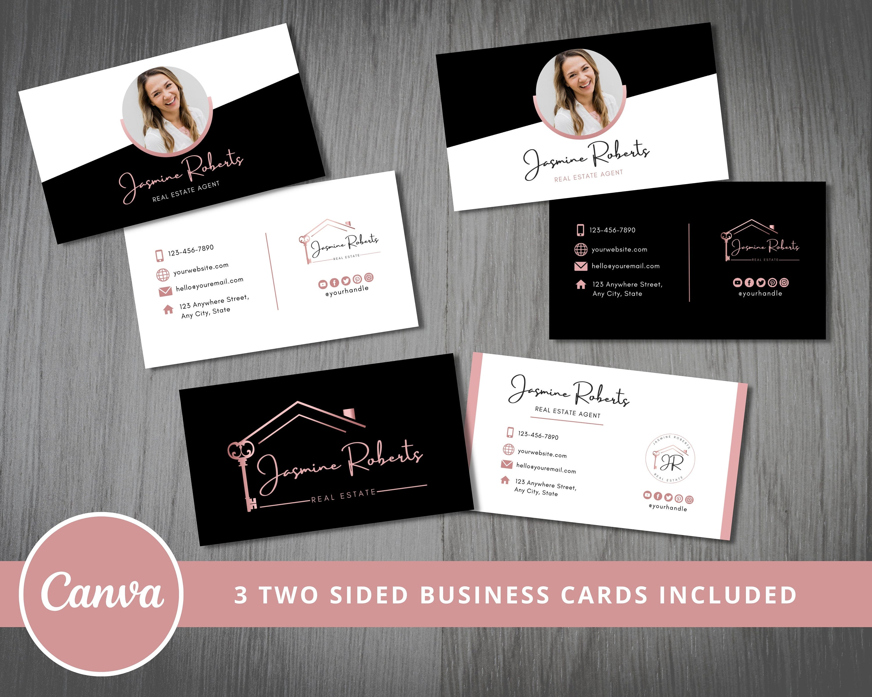 DIY Female Agent Logo Designs. Real Estate Logo Design, Sublogos ...