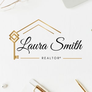 PREMADE HOUSE LOGO for Real Estate Agents, Realtor Logo, Submark and Watermarks All Included, Original Design High-Quality Branding image 5