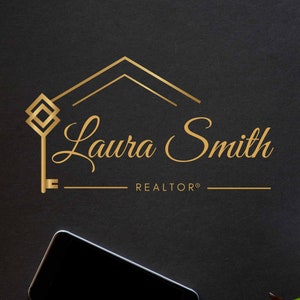 PREMADE HOUSE LOGO for Real Estate Agents, Realtor Logo, Submark and Watermarks All Included, Original Design High-Quality Branding image 1