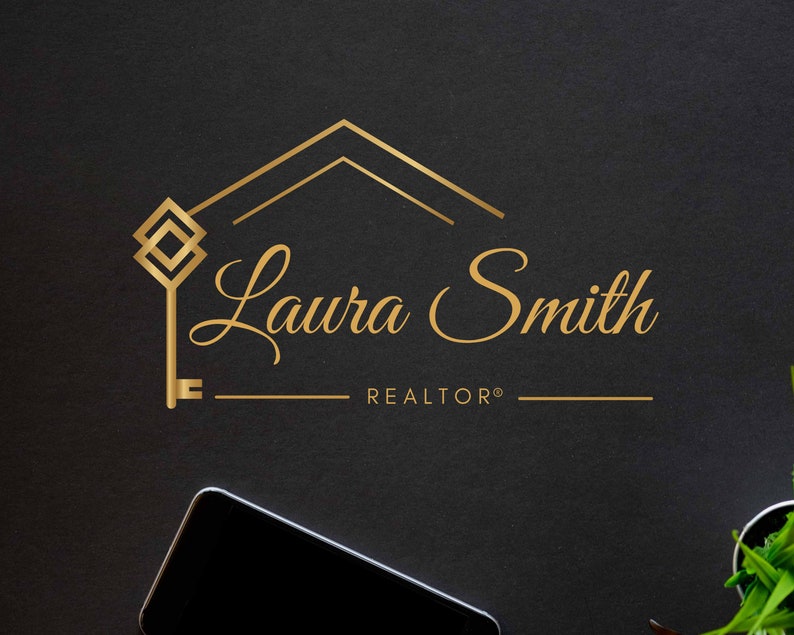 PREMADE HOUSE LOGO for Real Estate Agents, Realtor Logo, Submark and Watermarks All Included, Original Design High-Quality Branding image 1