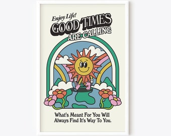 Enjoy Life- 11x17 Print / Wall Art / Poster / Home Decor / Illustration/ Prints for Framing/ Decor