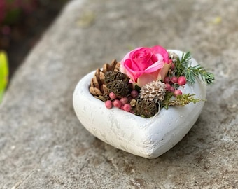Grave decoration arrangement “little heart”