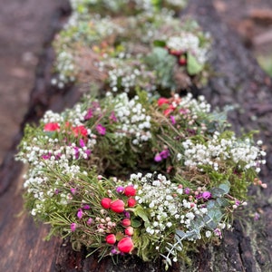 Door wreath moss wreath colorful spring Surprise May wreath bunt