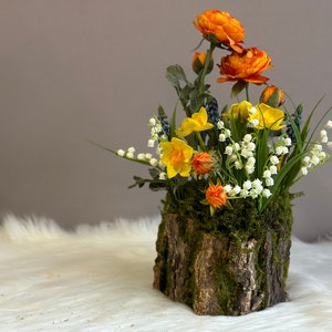 Spring arrangement “colorful meadow” artificial flowers, silk flowers
