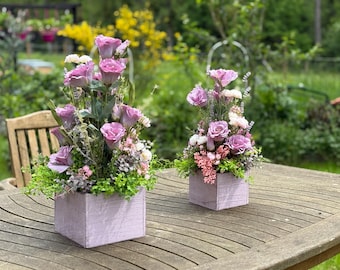 Sommer Lavendel Gestecke mit lysianthus