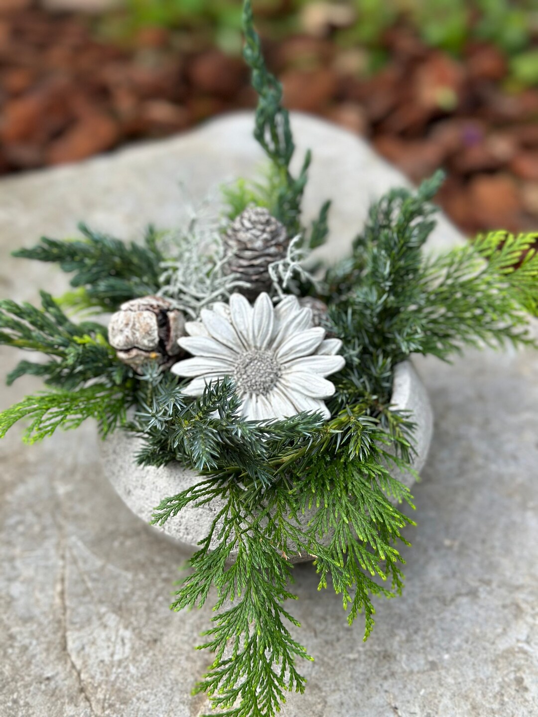 Small Grave Decoration flowers Grave Arrangement Etsy