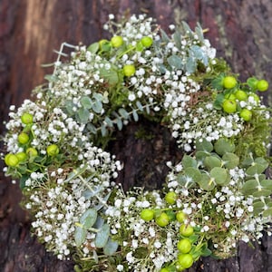 Door wreath moss wreath colorful spring Surprise May wreath grün weiß