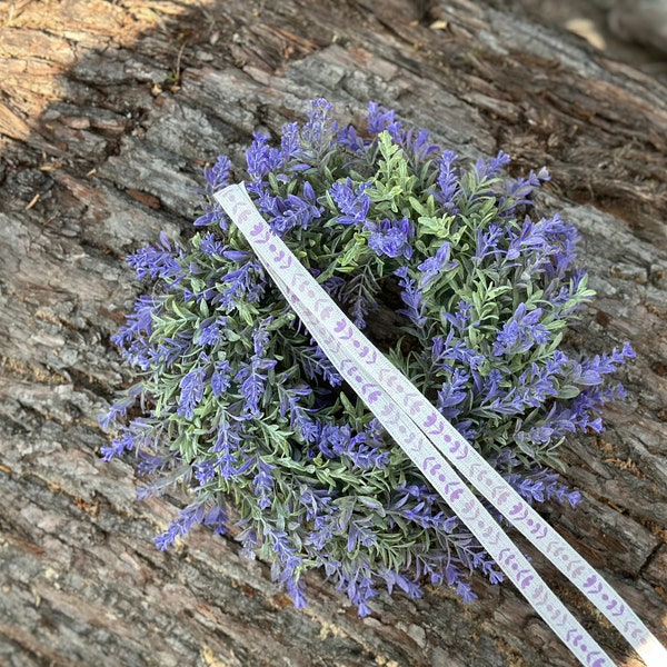 Guirlande de lavande Couronne de porte Fleurs en soie Fleurs artificielles