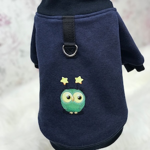 Beautiful dog sweater - hoodie / sweater for dogs with French Terry appliqué