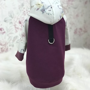 Beautiful dog hoodie - dog hoodies with hood made of French Terry / dog jacket