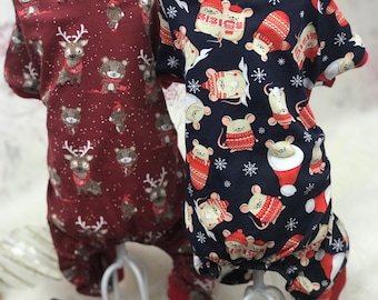 Hunde & Katze Pyjamas Weihnachtsmotiv/Hundekleidung/Jersey Hunde-Pyjamas / Overall für Hunde