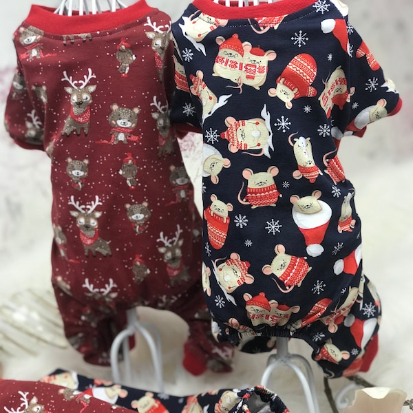 Hunde & Katze Pyjamas Weihnachtsmotiv/Hundekleidung/Jersey Hunde-Pyjamas / Overall für Hunde