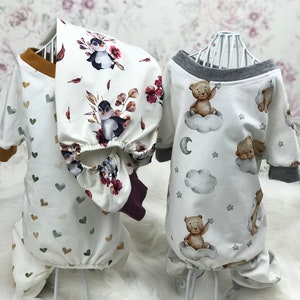 Hunde & Katze Pyjamas aus Jersey/Overall für Hunde und Katze/Hunde-Pyjamas aus Jersey/Schlafanzug für Hunde Bild 1