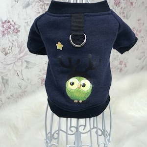 Soft dog sweater - hoodie / sweater for dogs with French Terry appliqué