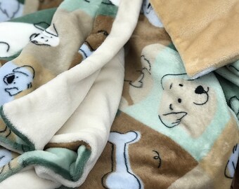 Schöne und weiche Hundedecke in zwei Farben/Decke für Hunde/Hundebett/Hundematte aus Wellness Fleece