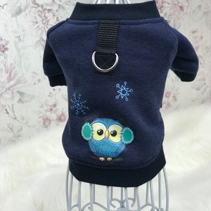 Beautiful dog sweater - hoodie / sweater for dogs with French Terry appliqué