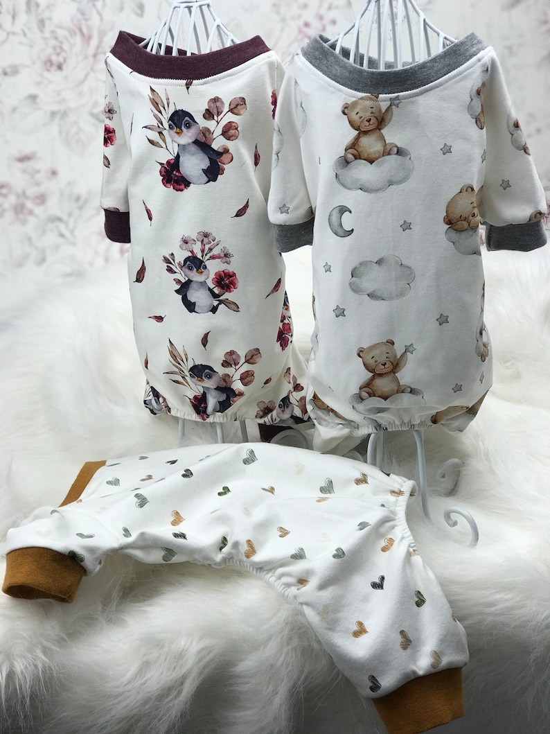 Hunde & Katze Pyjamas aus Jersey/Overall für Hunde und Katze/Hunde-Pyjamas aus Jersey/Schlafanzug für Hunde Bild 2